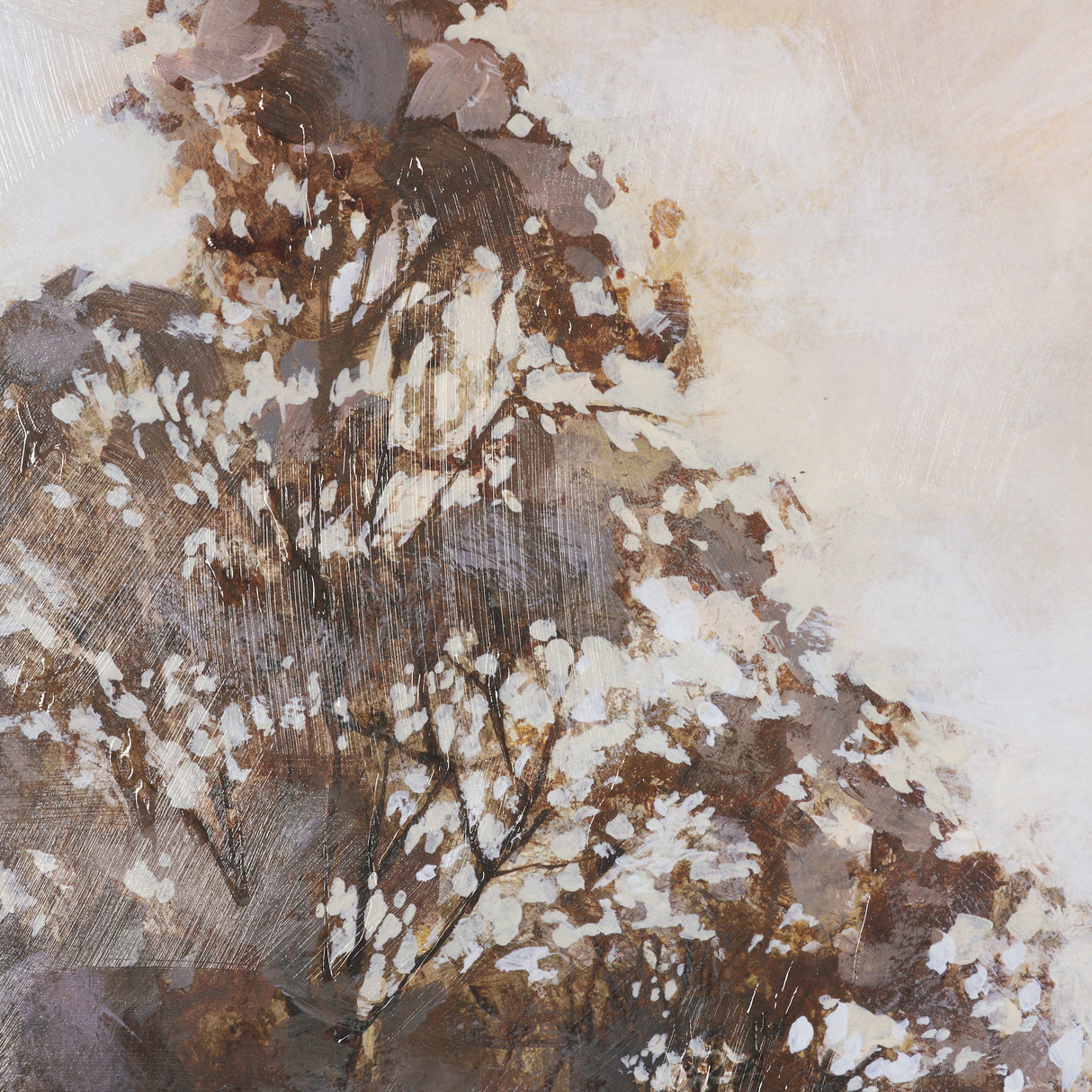 Peaceful Forest II by Mercana Studio Hand-Embellished Textured Framed Artwork Matted under Glass from Mercana - Luna Furniture