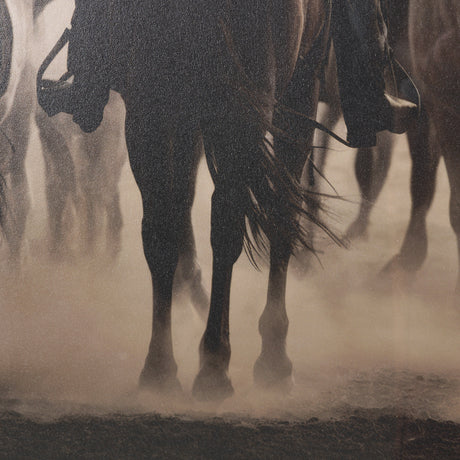 Western Horse Drive by Andreas Magnusson Textured FramedPhoto Print Matted under Glass from Mercana - Luna Furniture
