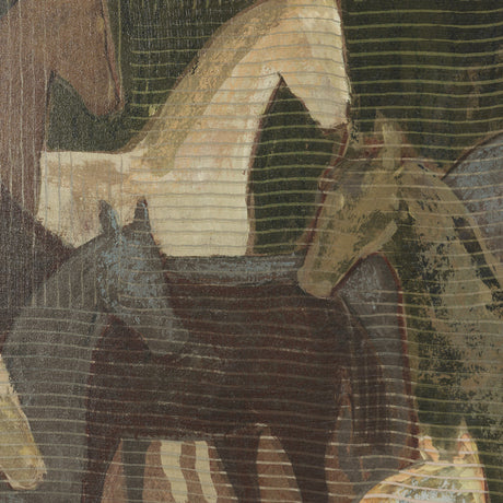 Horse Herd by Mercana Studio Hand-Embellished Textured Framed Artwork Matted under Glass from Mercana - Luna Furniture