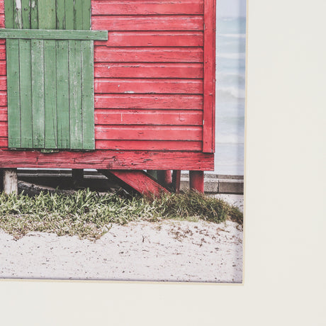 Beachfront Cabin by Shot By Clint Framed Photo Print Matted Under Glass from Mercana - Luna Furniture