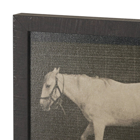 Walking Free by Eadweard Muybridge Textured Framed CanvasPhoto Print from Mercana - Luna Furniture