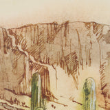 Cactus Country II by Mercana Studio Hand-Embellished Textured Framed Canvas Artwork from Mercana - Luna Furniture