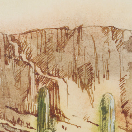 Cactus Country II by Mercana Studio Hand-Embellished Textured Framed Canvas Artwork from Mercana - Luna Furniture