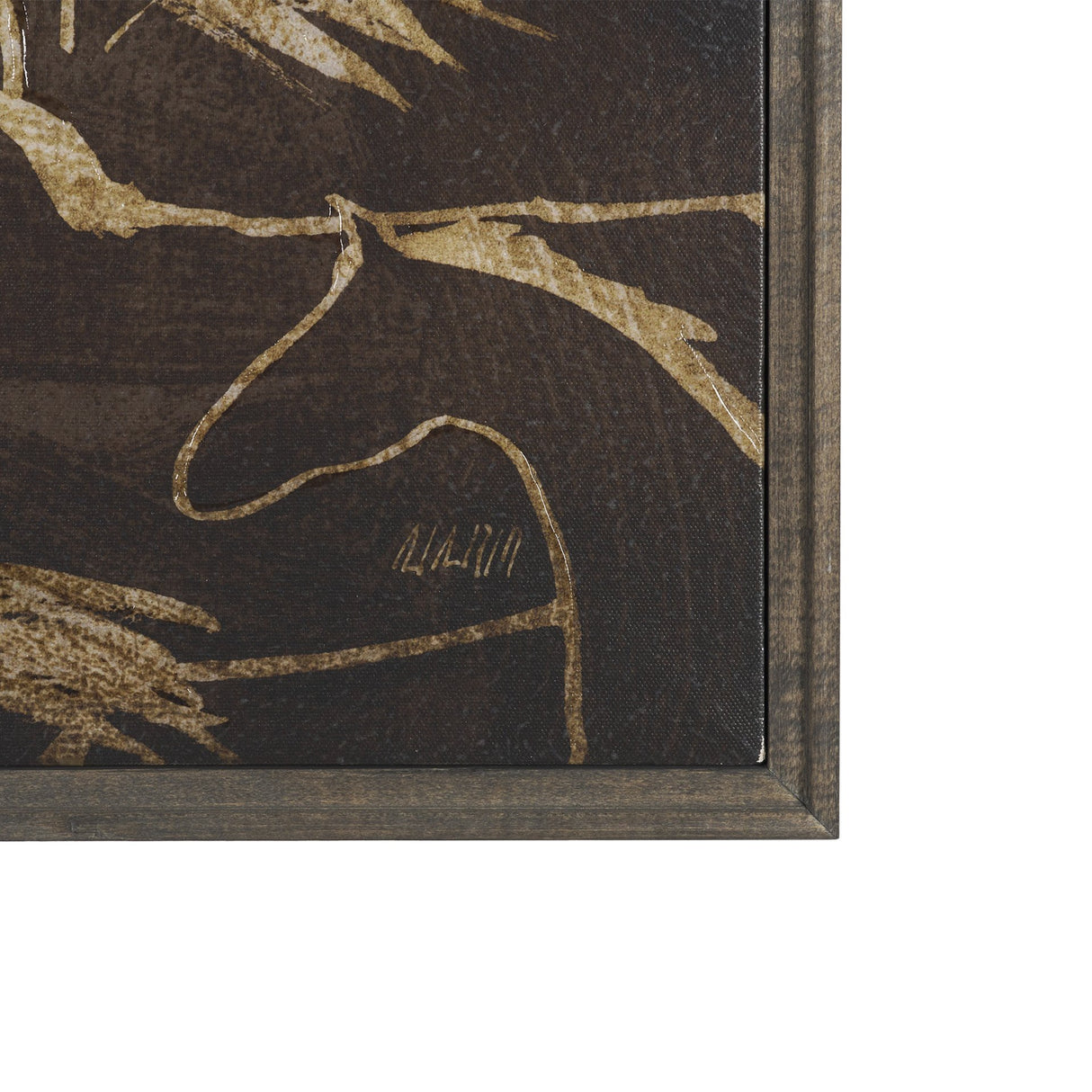 Flaxen Chestnut by Mercana Studio Hand-Embellished Textured Framed Canvas Artwork from Mercana - Luna Furniture