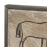 Buckskin by Mercana Studio Hand-Embellished Textured Framed Canvas Artwork from Mercana - Luna Furniture