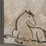 Buckskin by Mercana Studio Hand-Embellished Textured Framed Canvas Artwork from Mercana - Luna Furniture