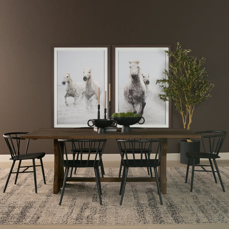 Rooke 84" Solid Wood Extendable Rectangular Dining Table from Mercana - Luna Furniture