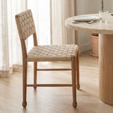 Brinley Woven Paper Rope w/ Brown Wood Frame Dining Chair, Set of 2 from Mercana - Luna Furniture