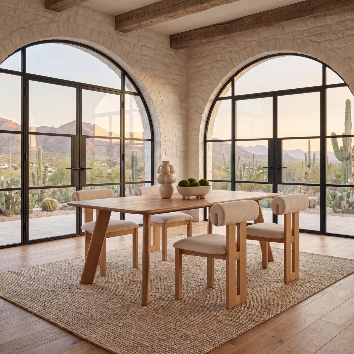 Welborn 72" Light Brown Wood Rectangular Dining Table from Mercana - Luna Furniture