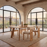Welborn 72" Light Brown Wood Rectangular Dining Table from Mercana - Luna Furniture