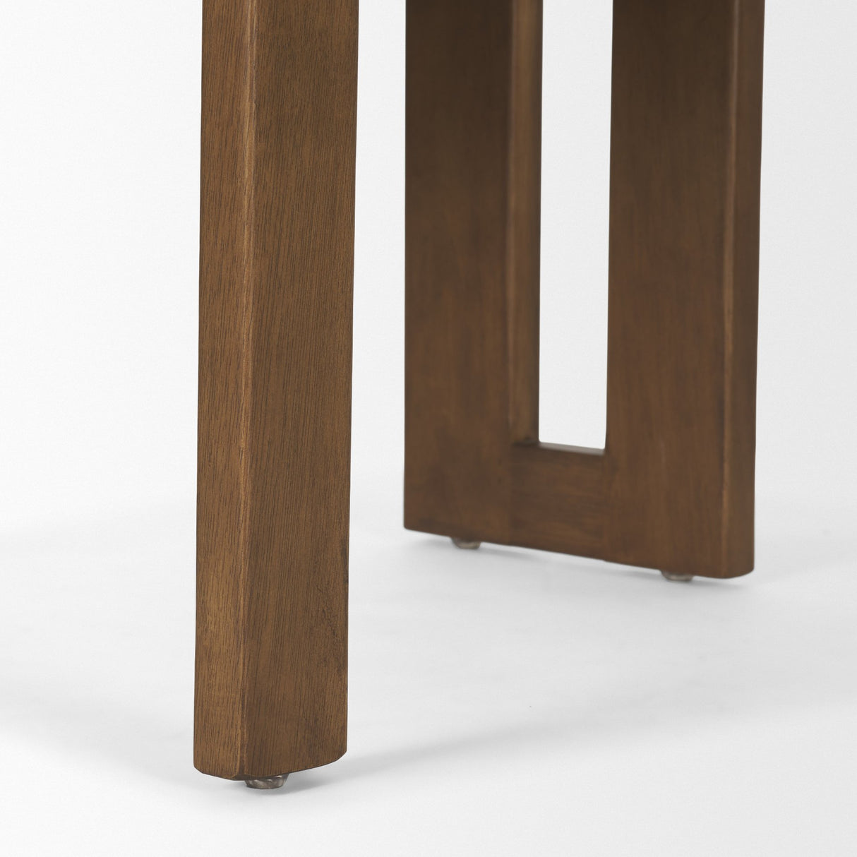 Tribeca Curve Open Back Cream and Dark Brown Tripod Frame Dining Chair from Mercana - Luna Furniture
