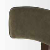 Soho Curved Open Back Olive Tripod Frame Dining Chair from Mercana - Luna Furniture