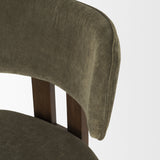 Soho Curved Open Back Olive Tripod Frame Dining Chair from Mercana - Luna Furniture
