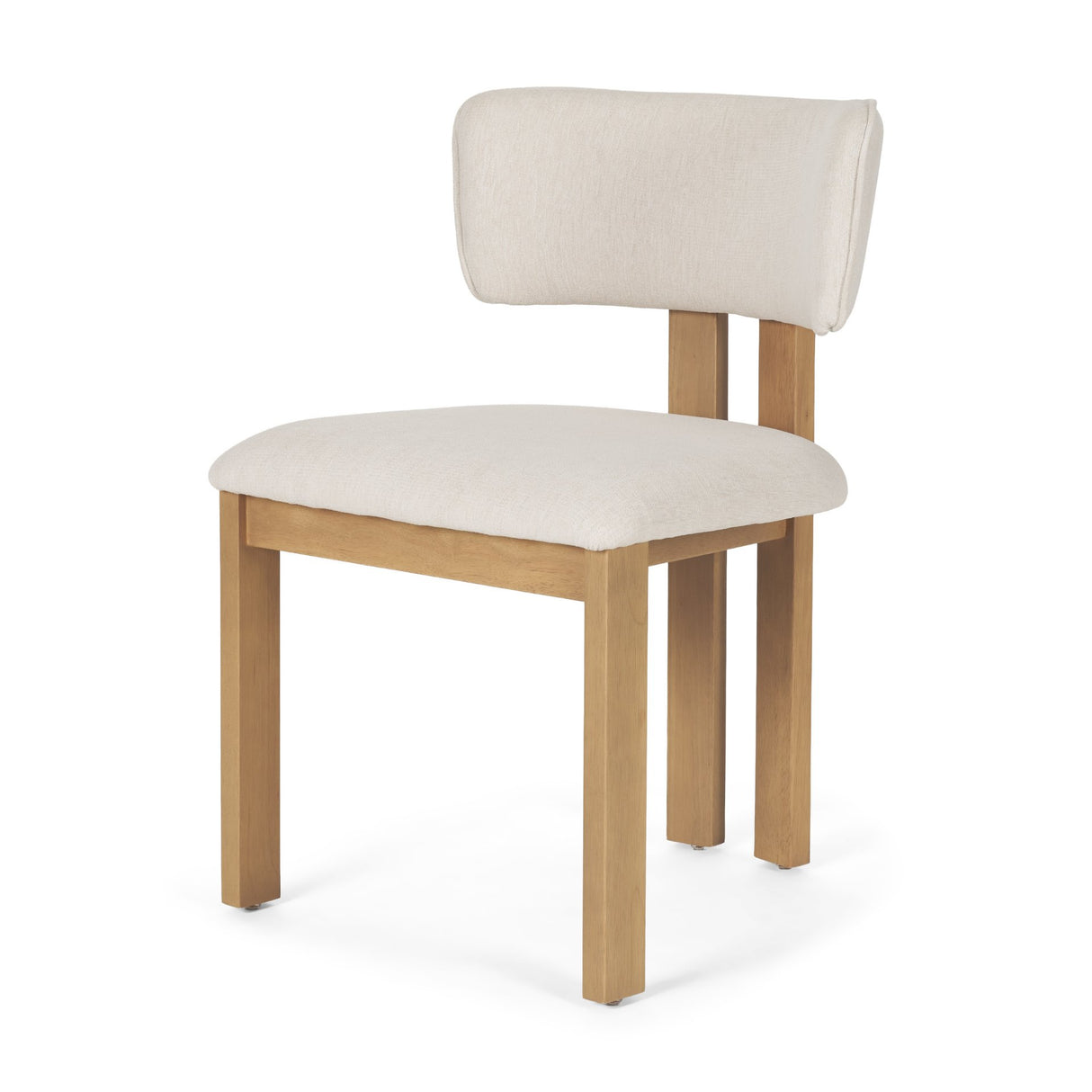 Soho Curved Open Back Cream w/ Light Brown Tripod Frame Dining Chair from Mercana - Luna Furniture