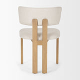 Soho Curved Open Back Cream w/ Light Brown Tripod Frame Dining Chair from Mercana - Luna Furniture