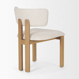 Soho Curved Open Back Cream w/ Light Brown Tripod Frame Dining Chair from Mercana - Luna Furniture
