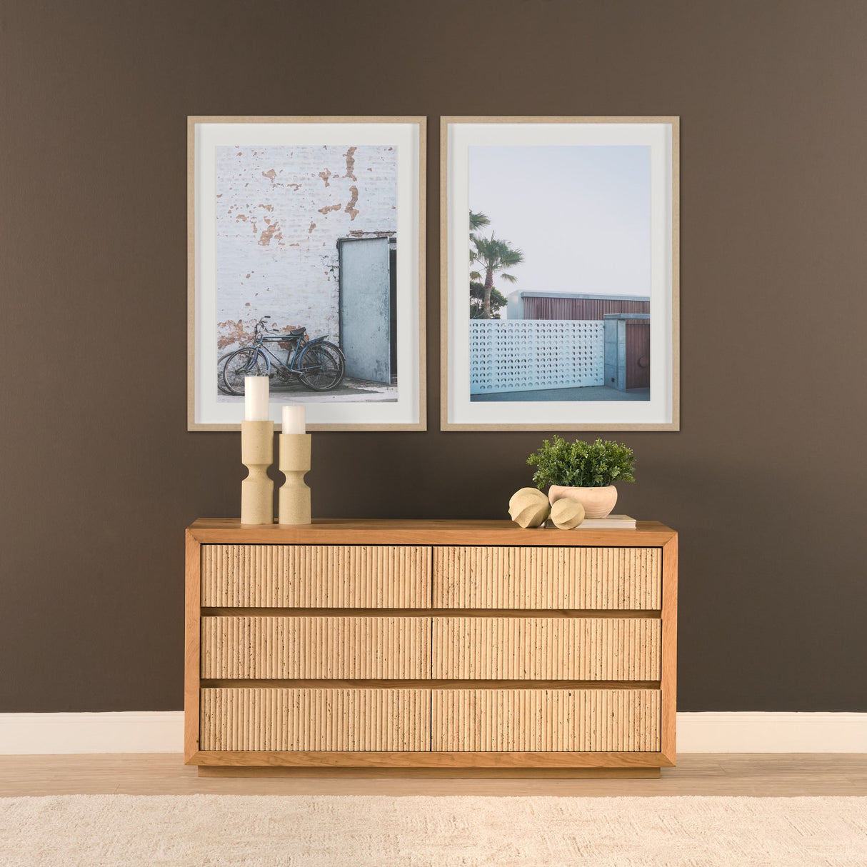 Imani Small Sculptural Textured Beige Metal Decorative Orb Object from Mercana - Luna Furniture