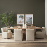Wilkins Beige Performance Fabric Upholstered Dining Chair