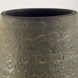 Kalahari II Large 39" Gray Ceramic Floor Vase