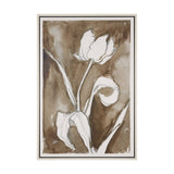 Tulip Bloom V by Mercana Studio Hand-Embellished Textured Framed Canvas Artwork from Mercana - Luna Furniture