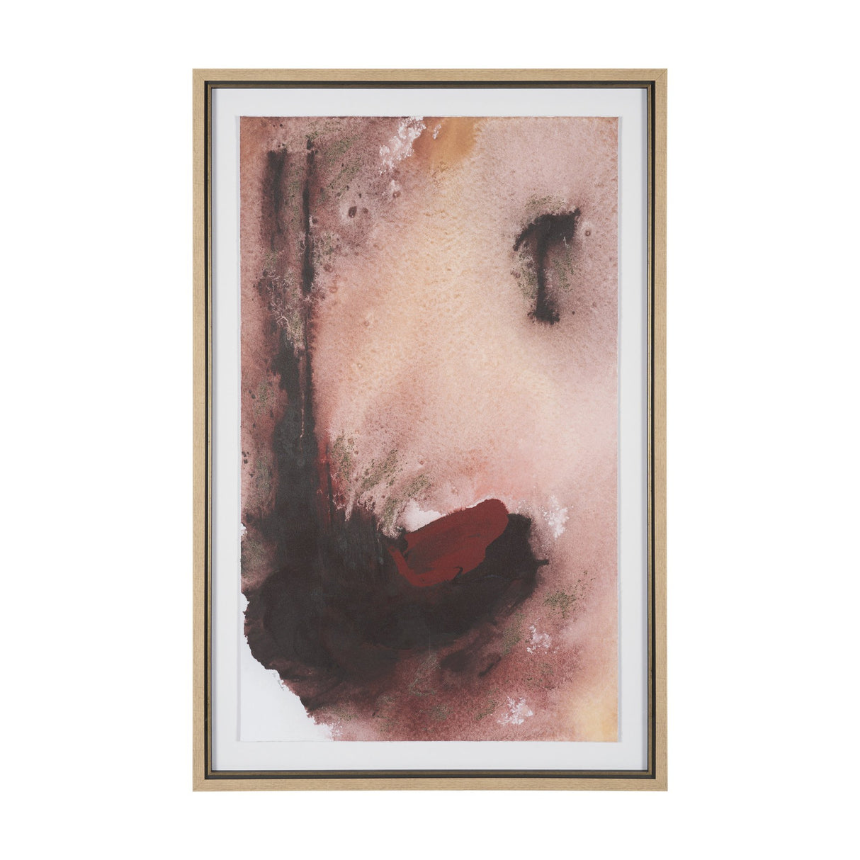 Let It Be by Ira Havuka Hand-Embellished Textured Framed Artwork Matted under Glass from Mercana - Luna Furniture