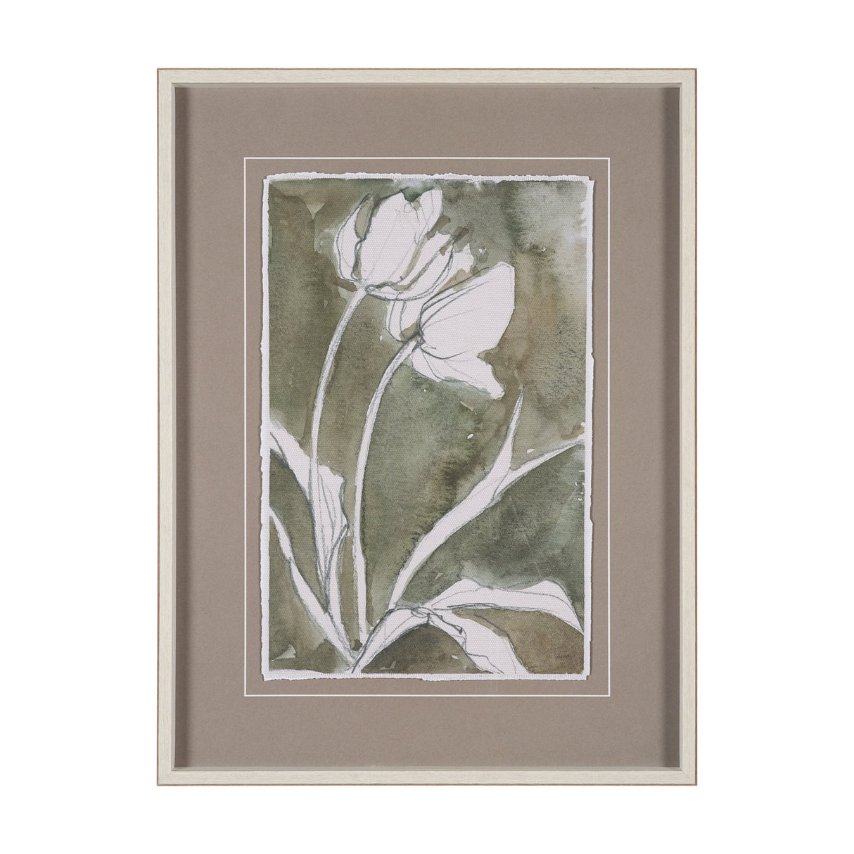 Tulip Bloom III by Mercana Studio Hand-Embellished Framed Artwork Matted under Glass from Mercana - Luna Furniture