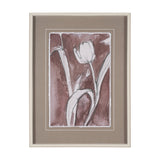 Tulip Bloom I by Mercana Studio Hand-Embellished Framed Artwork Matted under Glass from Mercana - Luna Furniture