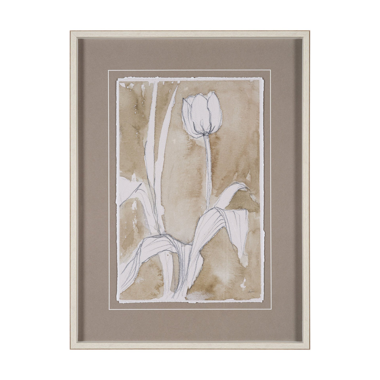 Tulip Bloom II by Mercana Studio Hand-Embellished Framed Artwork Matted under Glass from Mercana - Luna Furniture