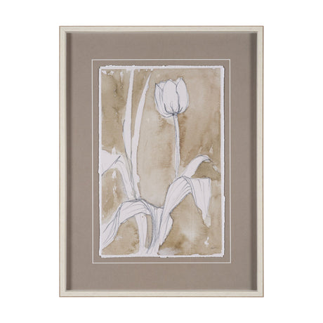 Tulip Bloom II by Mercana Studio Hand-Embellished Framed Artwork Matted under Glass from Mercana - Luna Furniture