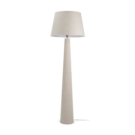 Newport Woven Rope Tapered Base Floor Lamp from Mercana - Luna Furniture