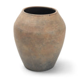 Cotto 10.6H Two Tone Wide Mouth Weathered Terracotta Urn Vase from Mercana - Luna Furniture