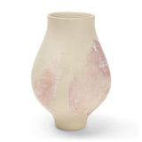 Velo Cream w/Blush Pink Hand-Painted Terracotta Decorative Vase from Mercana - Luna Furniture