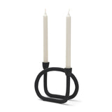 Serpens Black Metal Large Candleholder from Mercana - Luna Furniture