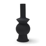 Veda Small Black Metal Geometric Vase from Mercana - Luna Furniture