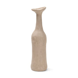 Runa Small Taupe Ceramic Rustic Decorative Bottle