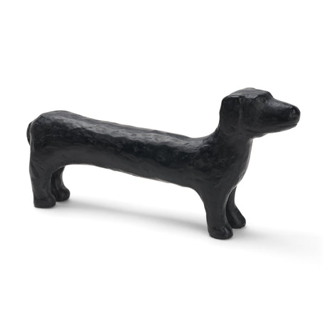 Dash Long Black Metal Dachshund Dog Object from Mercana - Luna Furniture