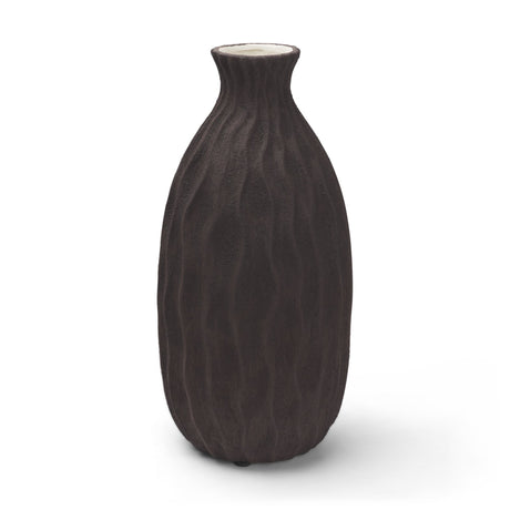 Tidal Tall Ceramic Rippled Decorative Vase from Mercana - Luna Furniture