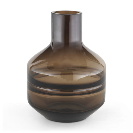 Aurel Small Brown Glass Vase from Mercana - Luna Furniture