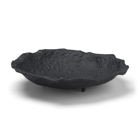 Verdant Large Matte Black Metal Decorative Centerpiece Bowl from Mercana - Luna Furniture