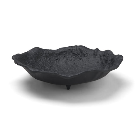 Verdant Small Matte Black Metal Decorative Centerpiece Bowl from Mercana - Luna Furniture