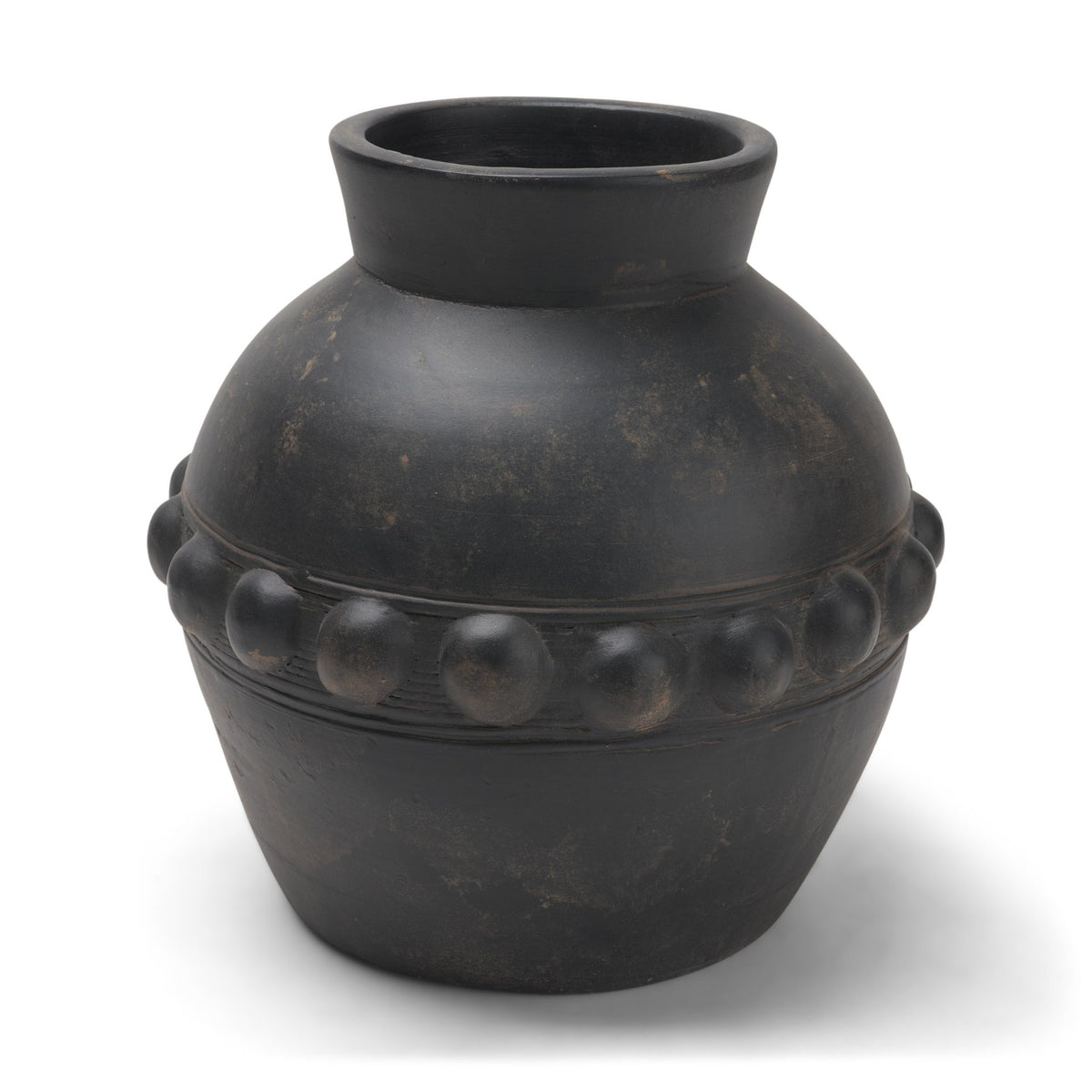 Douro Medium Earthy Brown Dotted Vase from Mercana - Luna Furniture