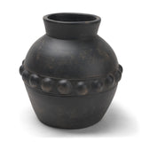 Douro Medium Earthy Brown Dotted Vase from Mercana - Luna Furniture