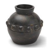 Douro Small Earthy Brown Dotted Vase from Mercana - Luna Furniture