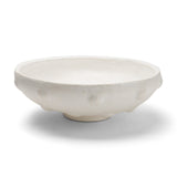 Punto Large White Paper Mache Dotted Centerpiece Bowl from Mercana - Luna Furniture