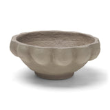 Konya Small Earthen Gray-Brown Dotted Paper Mache Centerpiece Bowl from Mercana - Luna Furniture