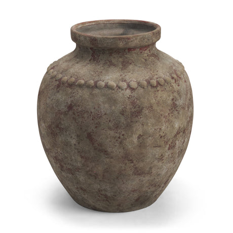 Mattone 24.4H Rustic Weathered Terracotta Floor Vase from Mercana - Luna Furniture