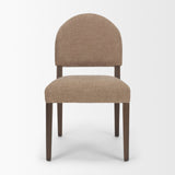 Martie Rounded Back Dining Side Chair | Fabric w/ Wood, Set of 2 from Mercana - Luna Furniture