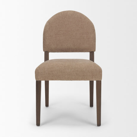 Martie Rounded Back Dining Side Chair | Fabric w/ Wood, Set of 2 from Mercana - Luna Furniture