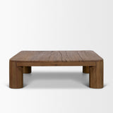 Hewitt Square Smooth Reclaimed Wood Coffee Table from Mercana - Luna Furniture