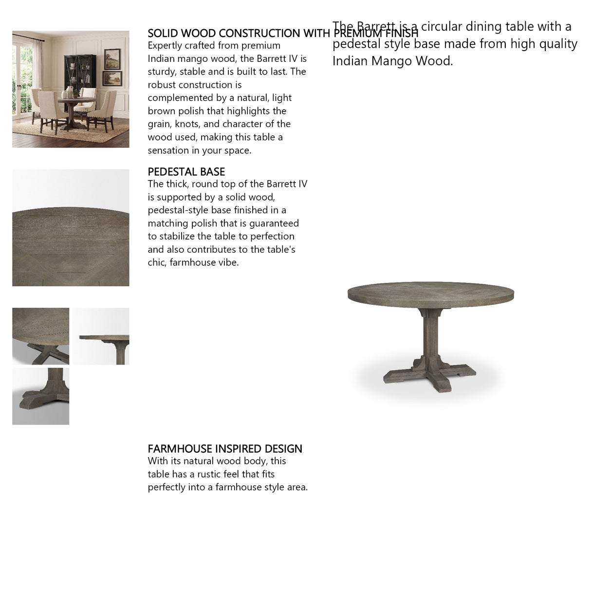 Barrett IV Dinning Table from Mercana - Luna Furniture